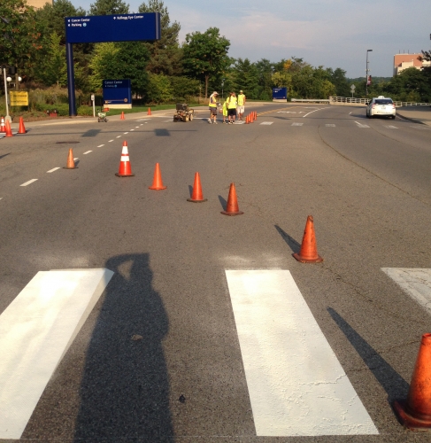 Glass Beading Striping Services Walled Lake MI - Action Pavement Striping - IMG_1024