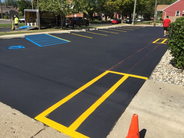 Parking Lot Striping Services Ann Arbor MI - Action Pavement Striping - IMG_2734