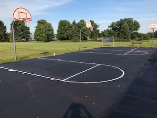 Playground Stenciling Novi MI: Line Striping - APS - athletic-court-striping