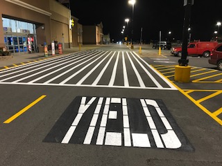 Parking Lot Painting Services Warren MI - Action Pavement Striping - parking_lot_stencil